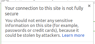 connection not secure firefox fix