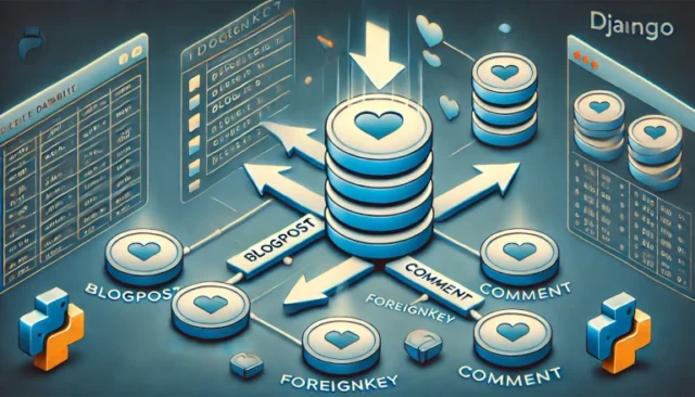 concept of a many-to-one relationship in Django using ForeignKey.