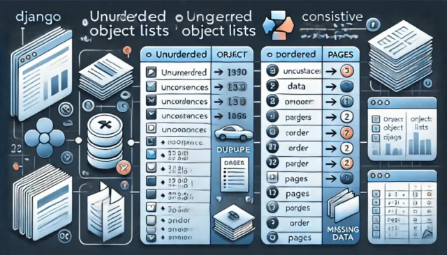 pagination issues with unordered object lists in Django