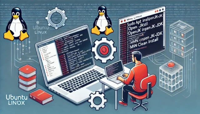process of compiling a Java client on Ubuntu Linux.