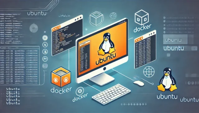 running Ubuntu in a Docker container.