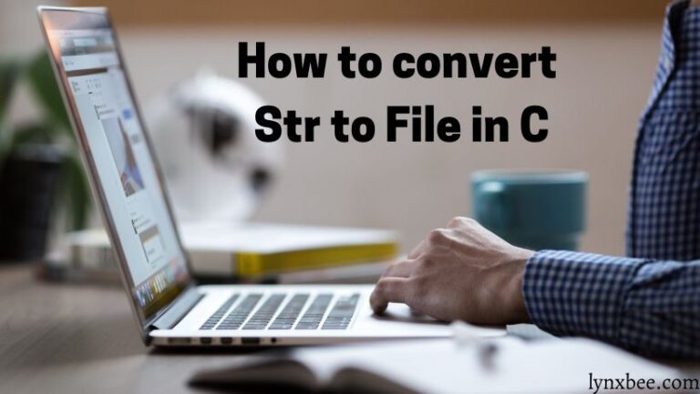 Str to File in C