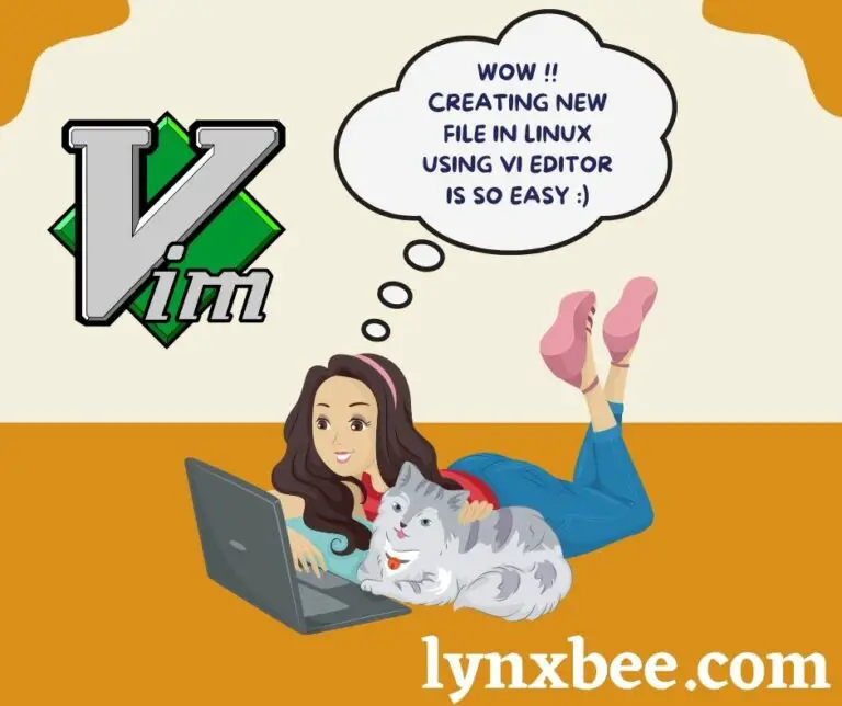 Create file using Vi editor