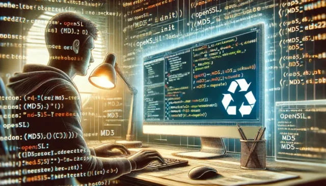 calculating the MD5 sum of a file using C programming.