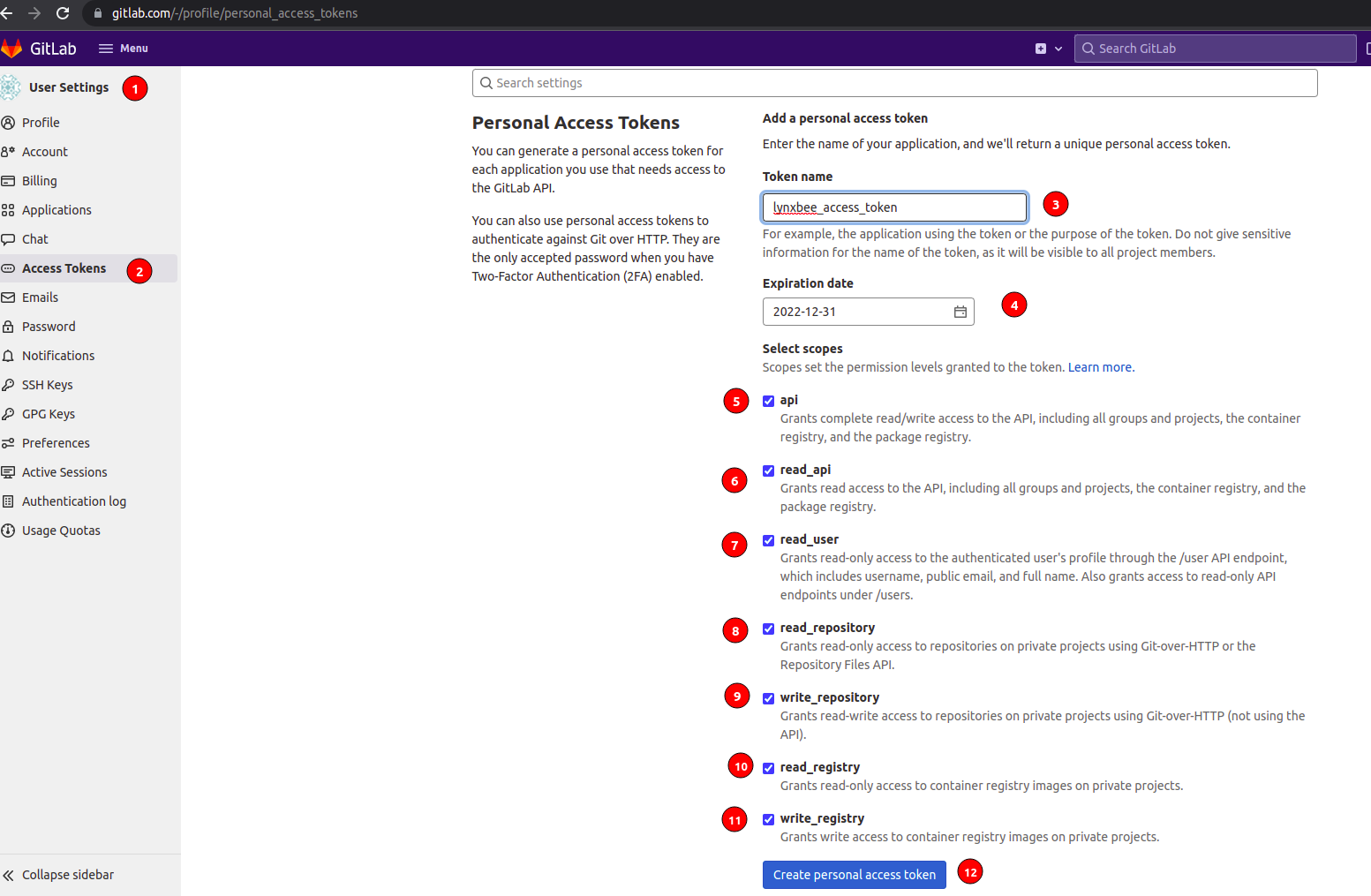 How To Use Gitlab Personal Access Token In Intellij