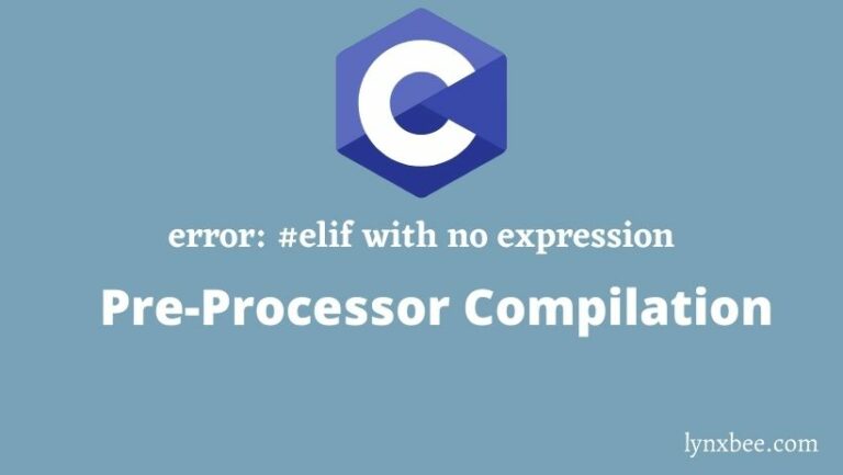 C pre-processor error