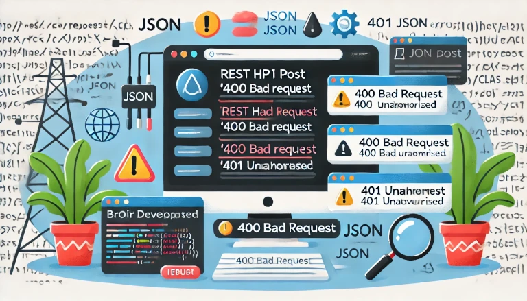 troubleshooting REST HTTP POST and JSON errors in a Yclas website