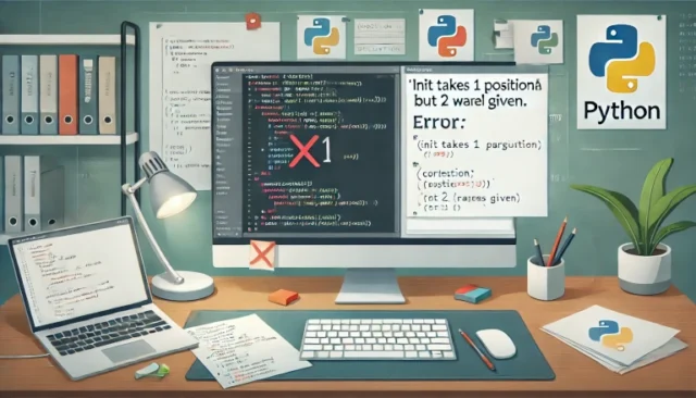 Fixing the Error: __init__() takes 1 positional argument but 2 were given