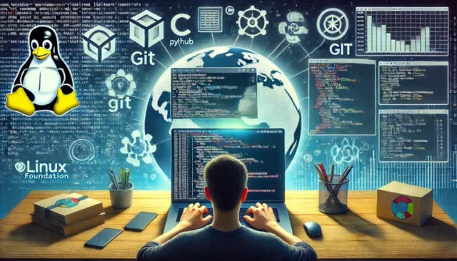 Linux software developer working on open-source projects