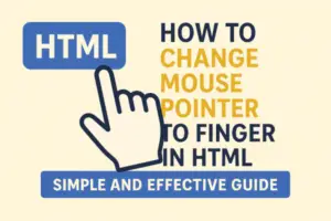 HTML mouse Pointer